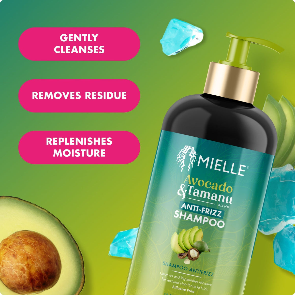 Avocado & Tamanu Anti-Frizz Shampoo